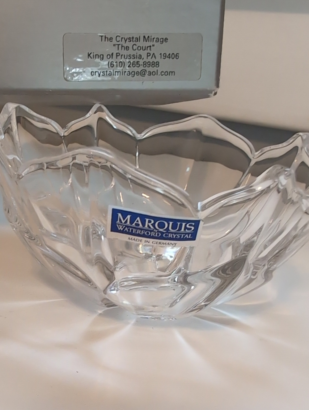Waterford Crystal Marquis Clear Sculpted Serving Bowl